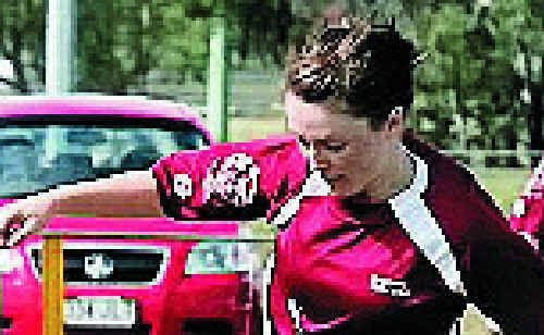 Warwick Wolves player Kelly Tester with the ball. Warwick Wolves player Kelly Tester with the ball.